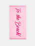 Pure Cotton Slogan Beach Towel